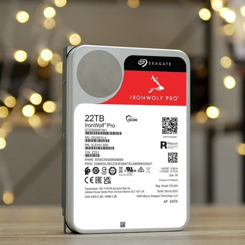 Seagate выпустила жёсткий диск IronWolf Pro объёмом 22 Тб